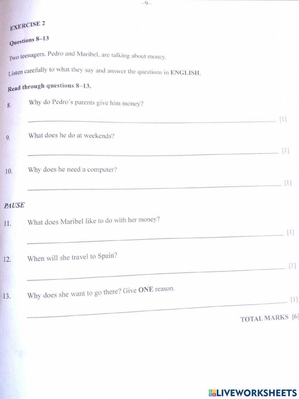 BGCSE Listening 2020