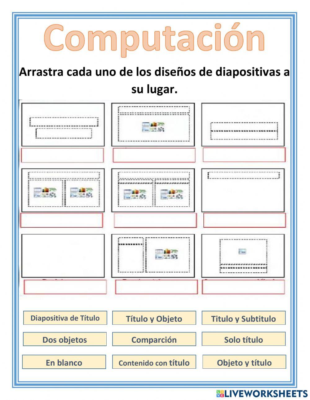 Tipos de diapositivas