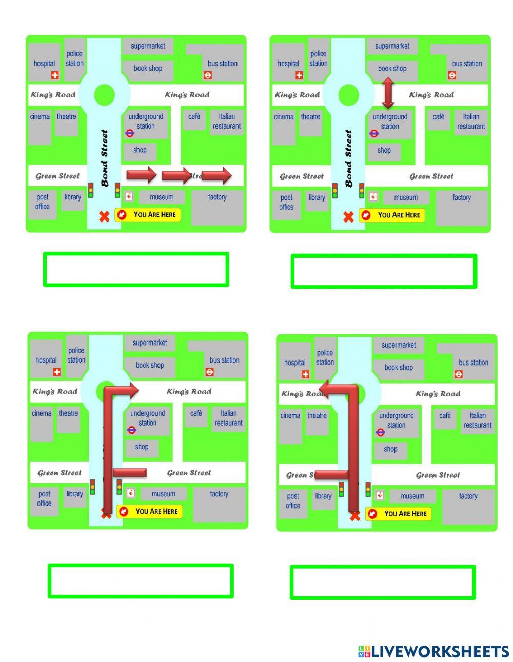 Vocabulary- GIVING DIRECTIONS