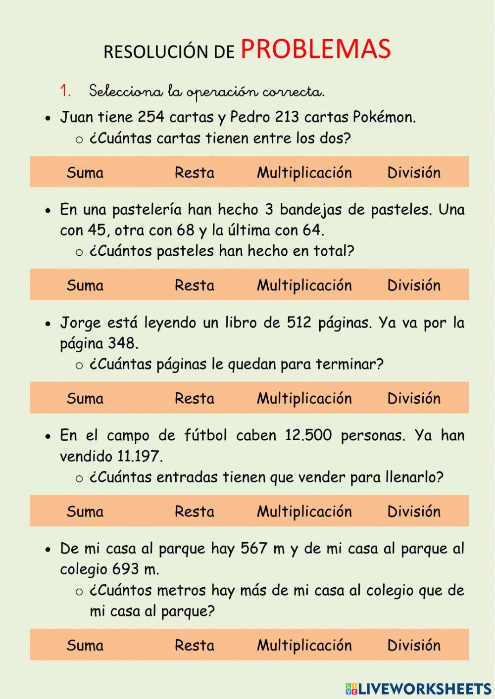 Resolución de problemas