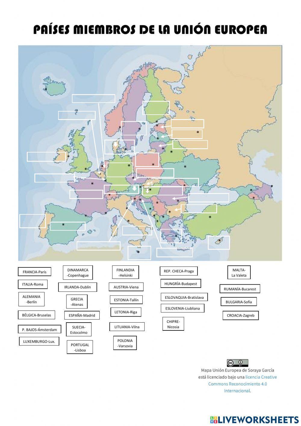 Mapa Unión Europea - CC