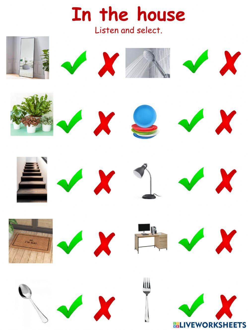 What can you find in a house? What can you find in a house?