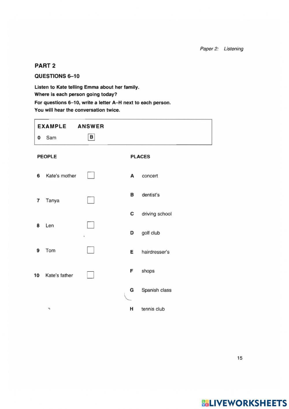 Book 2 listening test 1-1-2-3