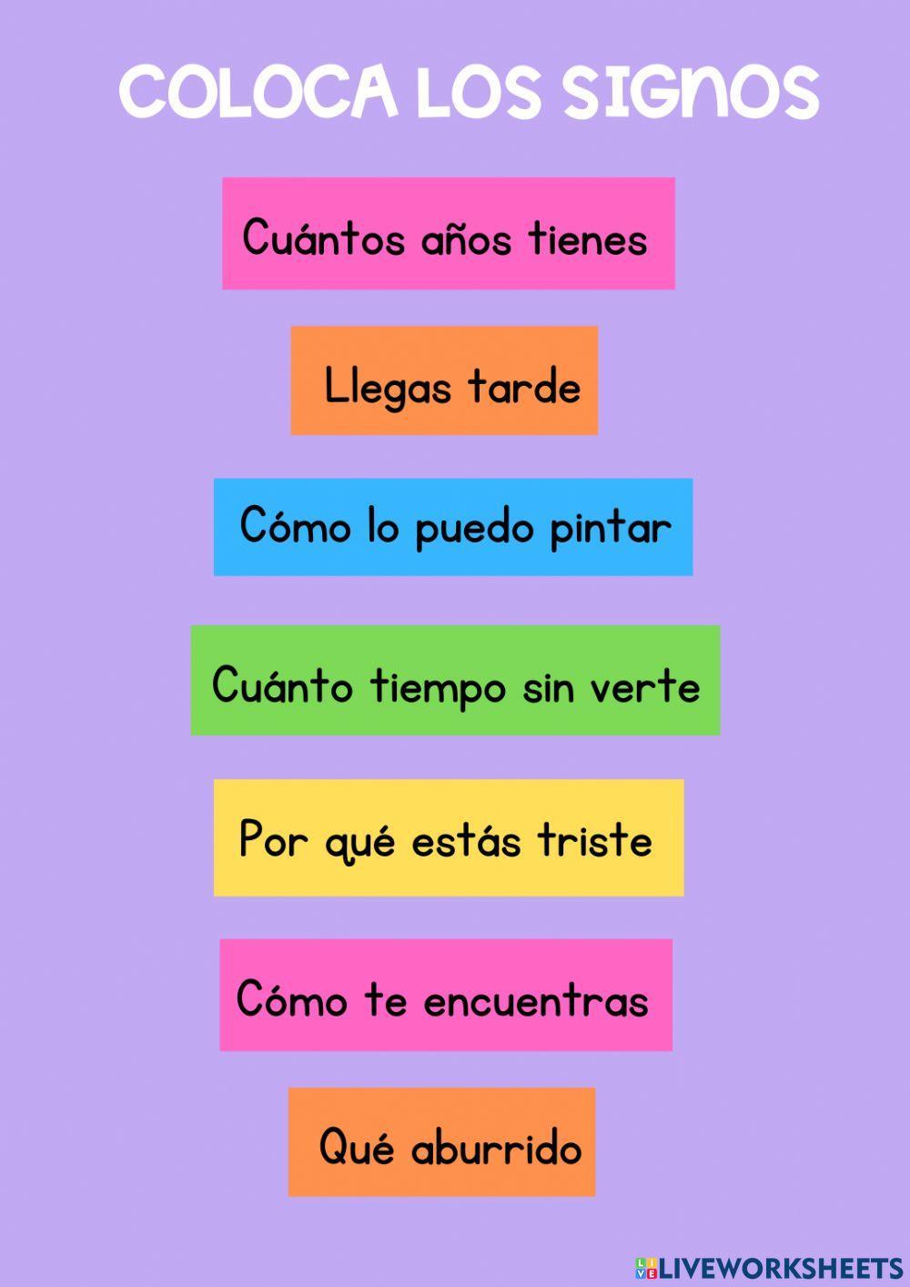 Interrogación y exclamación