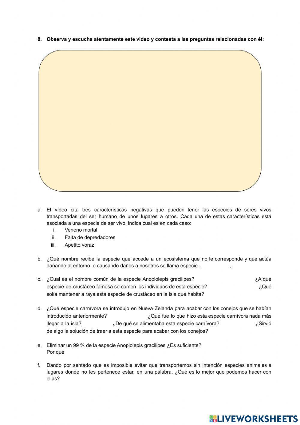 Ecosistemas I. Definición. El medio físico