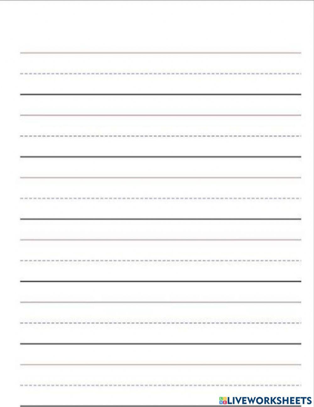 3 lined paper blank