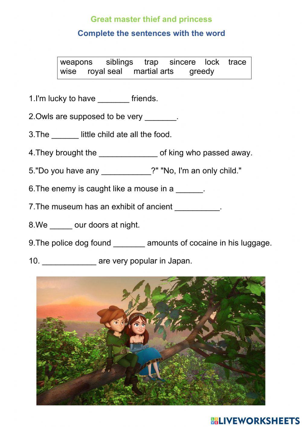 Great master thief and princess