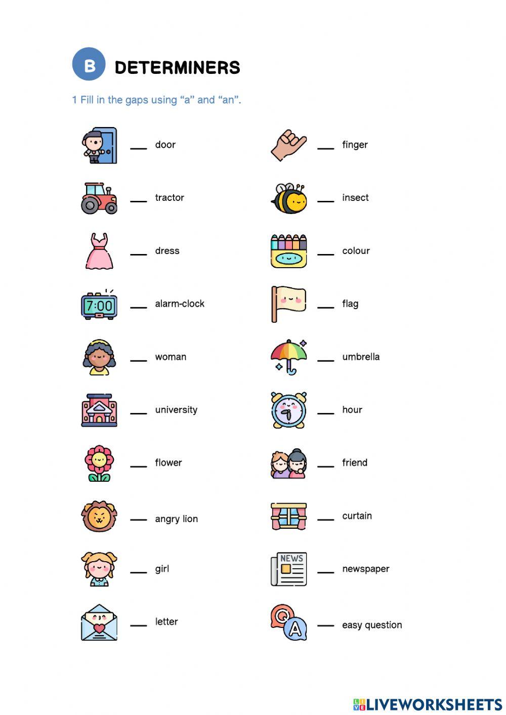 Vocabulary and Grammar practice