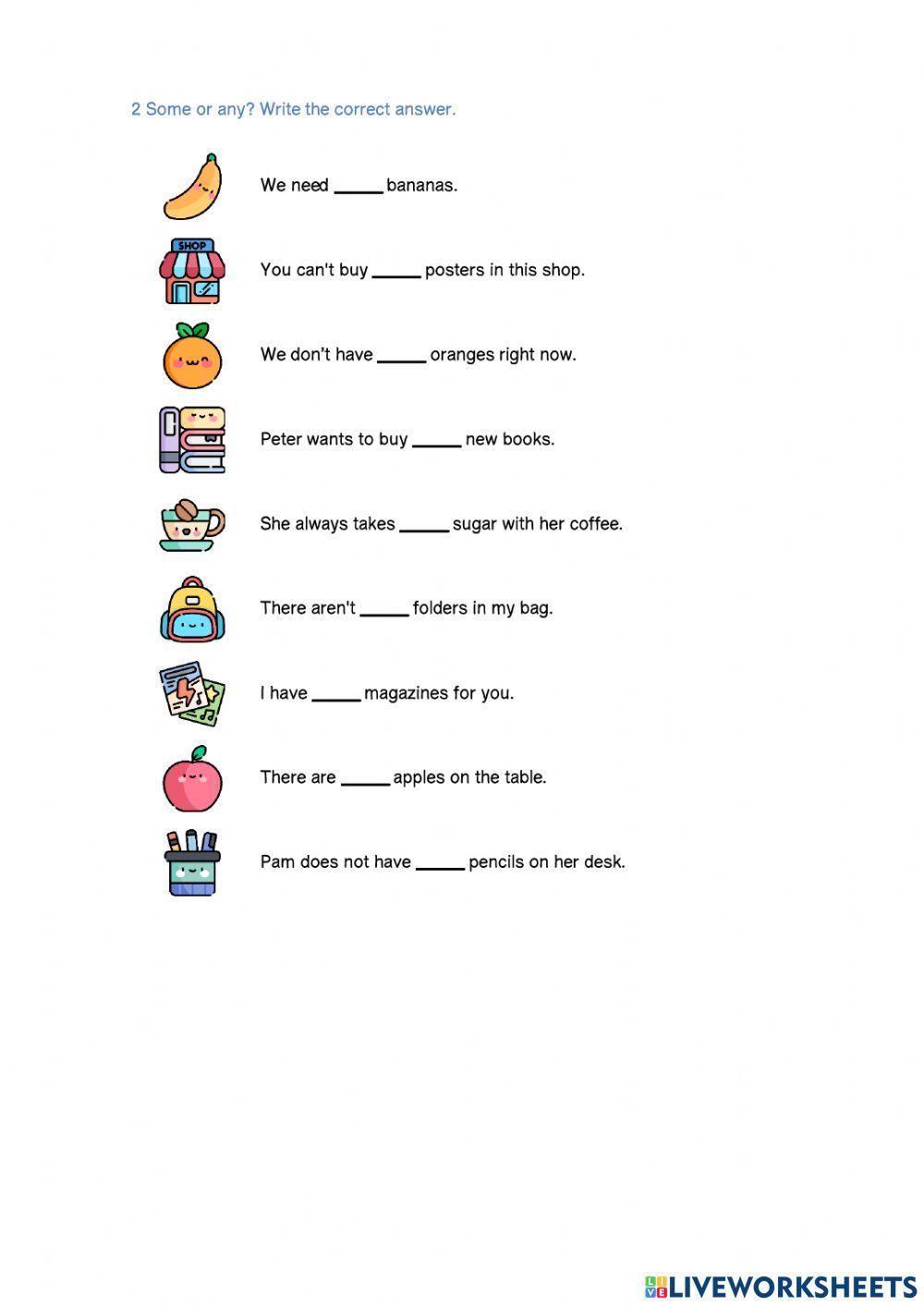 Vocabulary and Grammar practice