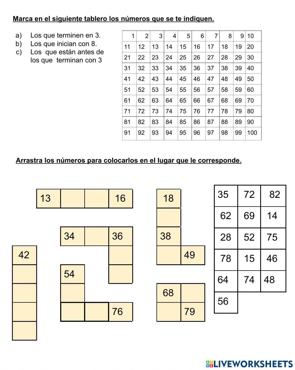 Regularidades de los números