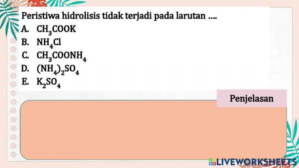 Hidrolisis Garam