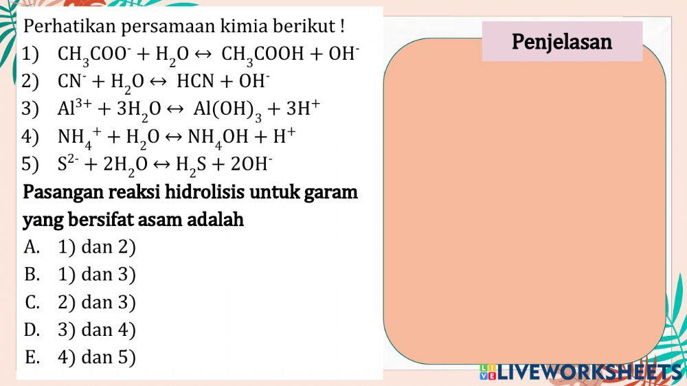 Hidrolisis Garam