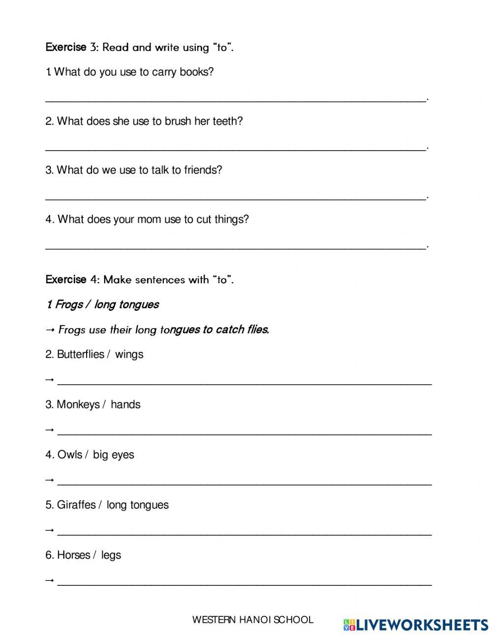 3C2 - Worksheet Grammar - W32