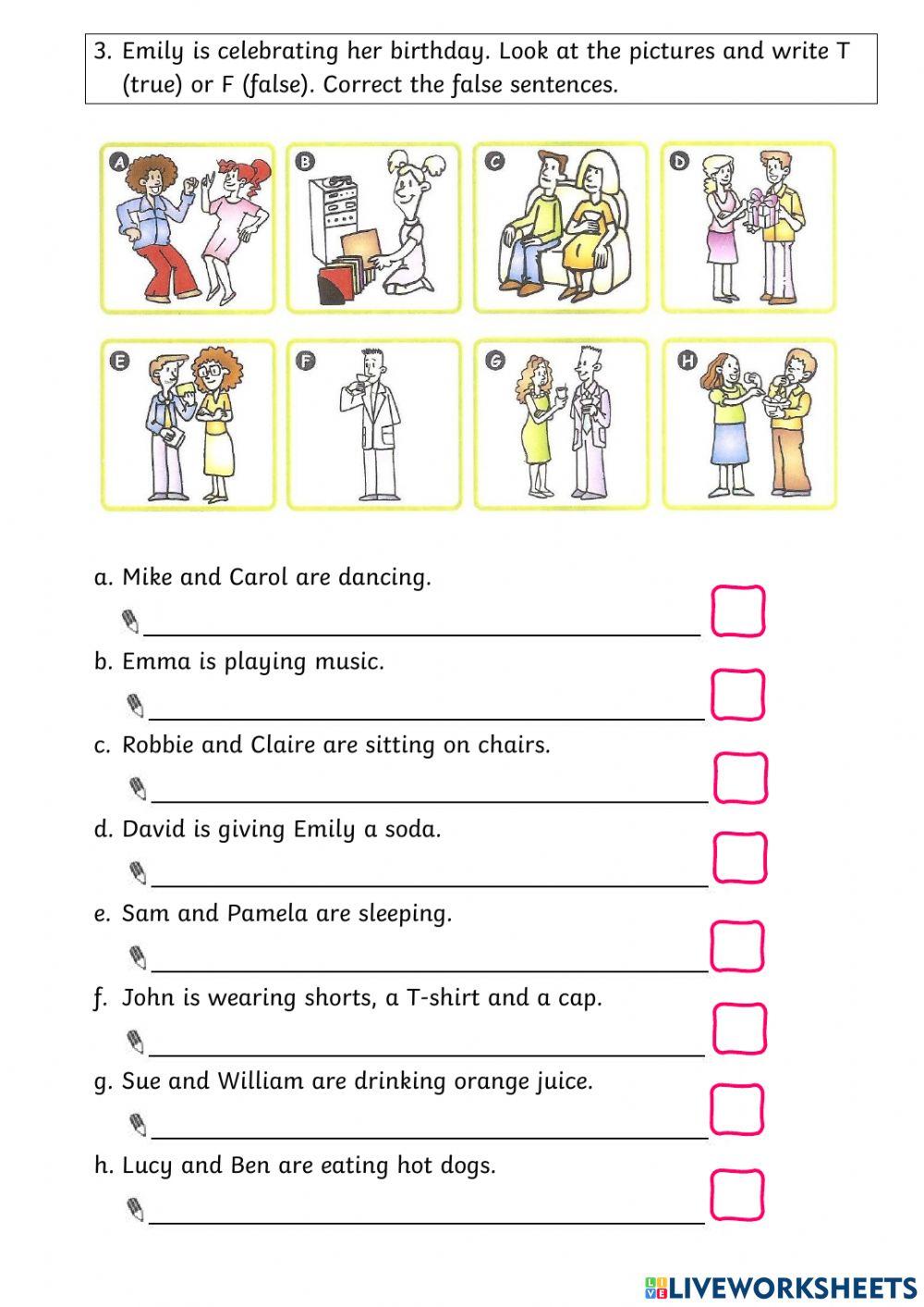 Present Continuous - Practice 3