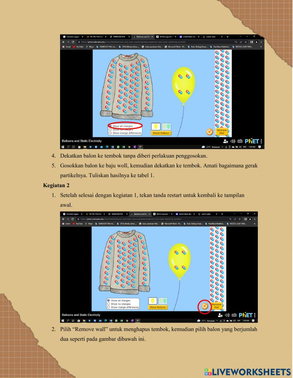 LKPD Balon dan Listrik Statis