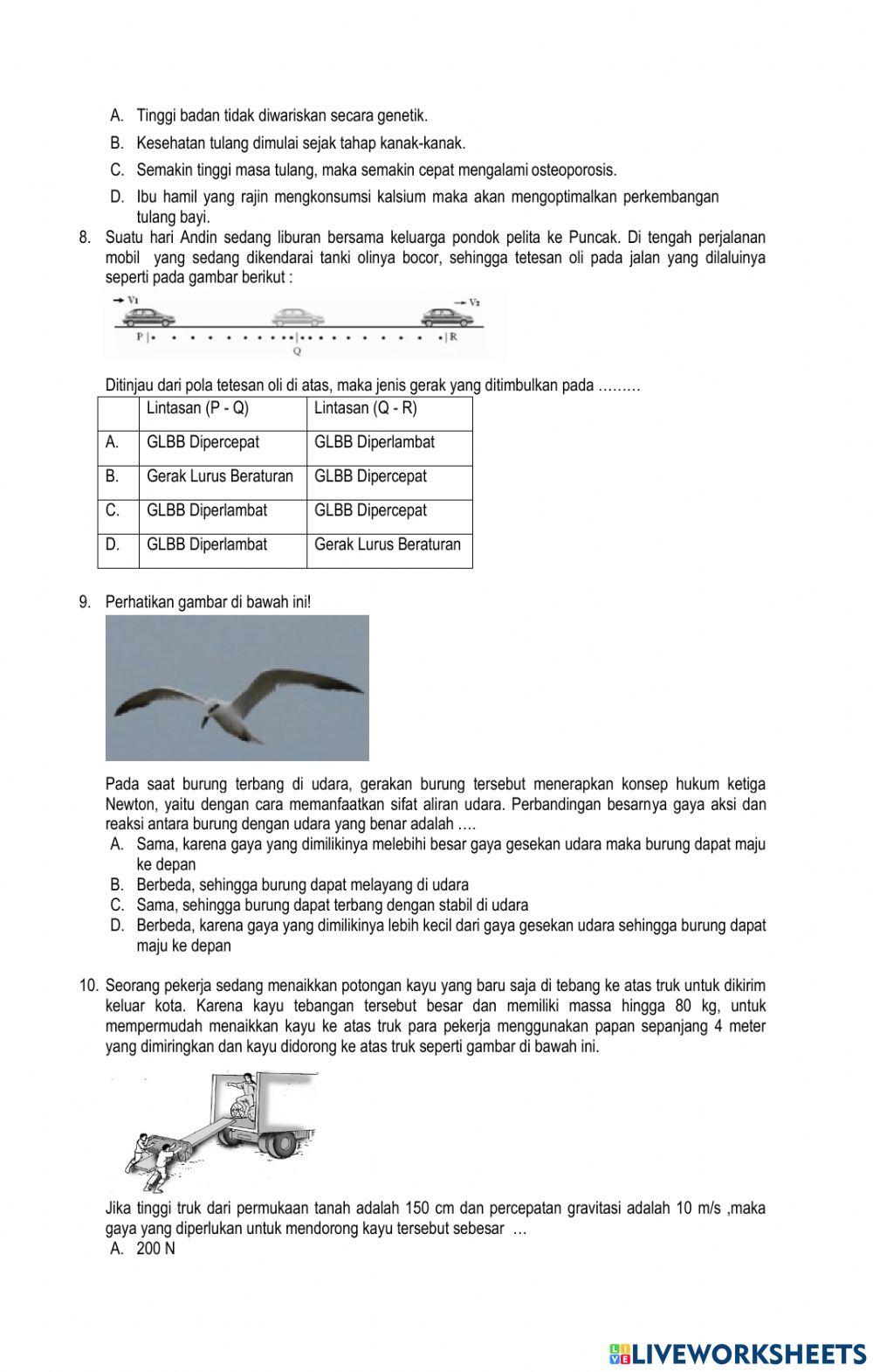 Simulasi UMBK IPA MTs 2022