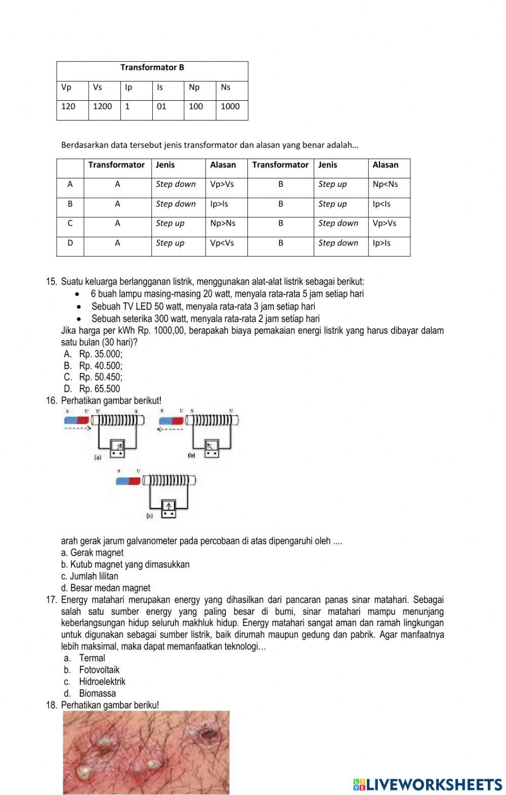 Simulasi UMBK IPA MTs 2022