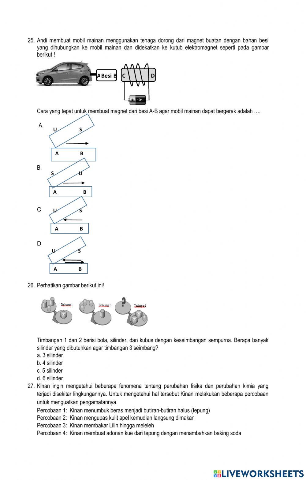 Simulasi UMBK IPA MTs 2022