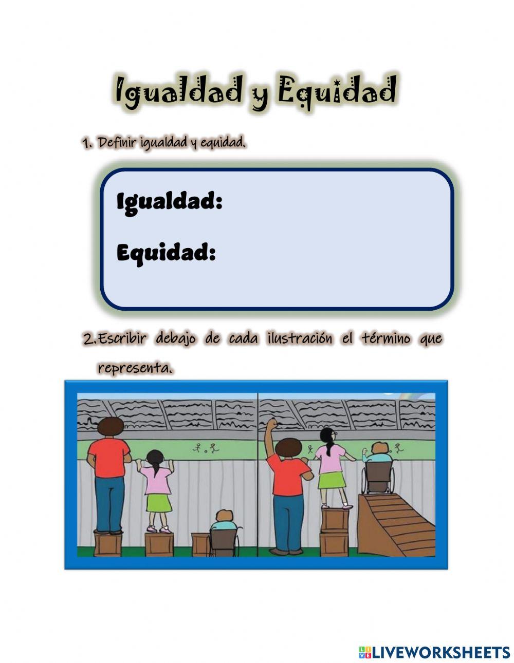 Igualdad y equidad