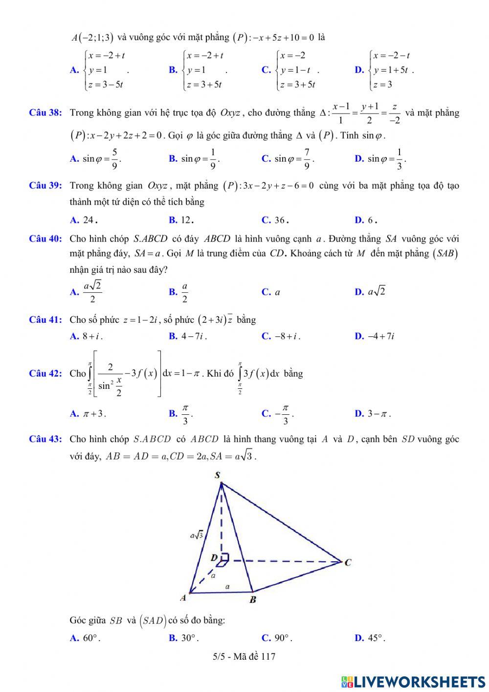 TNTHPT-MĐ-67-Đề ôn tập số 117
