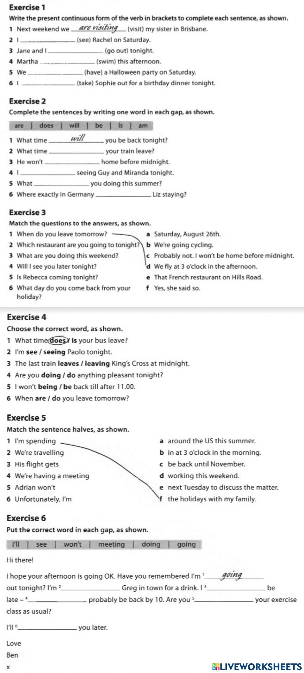 Talk about he future