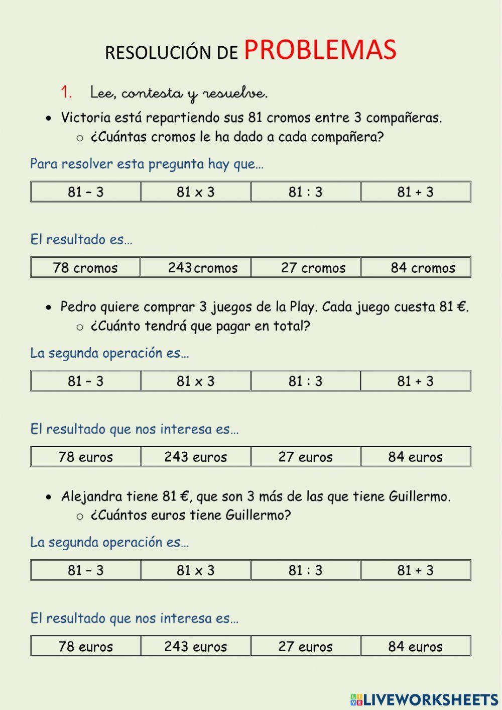 Resolución de problemas