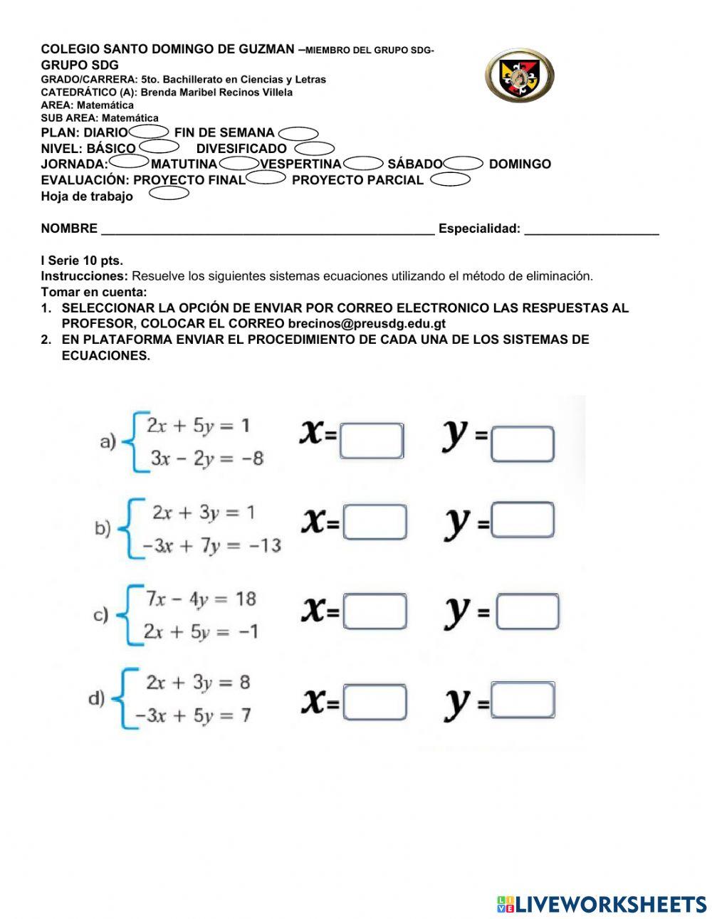 Método de Eliminación