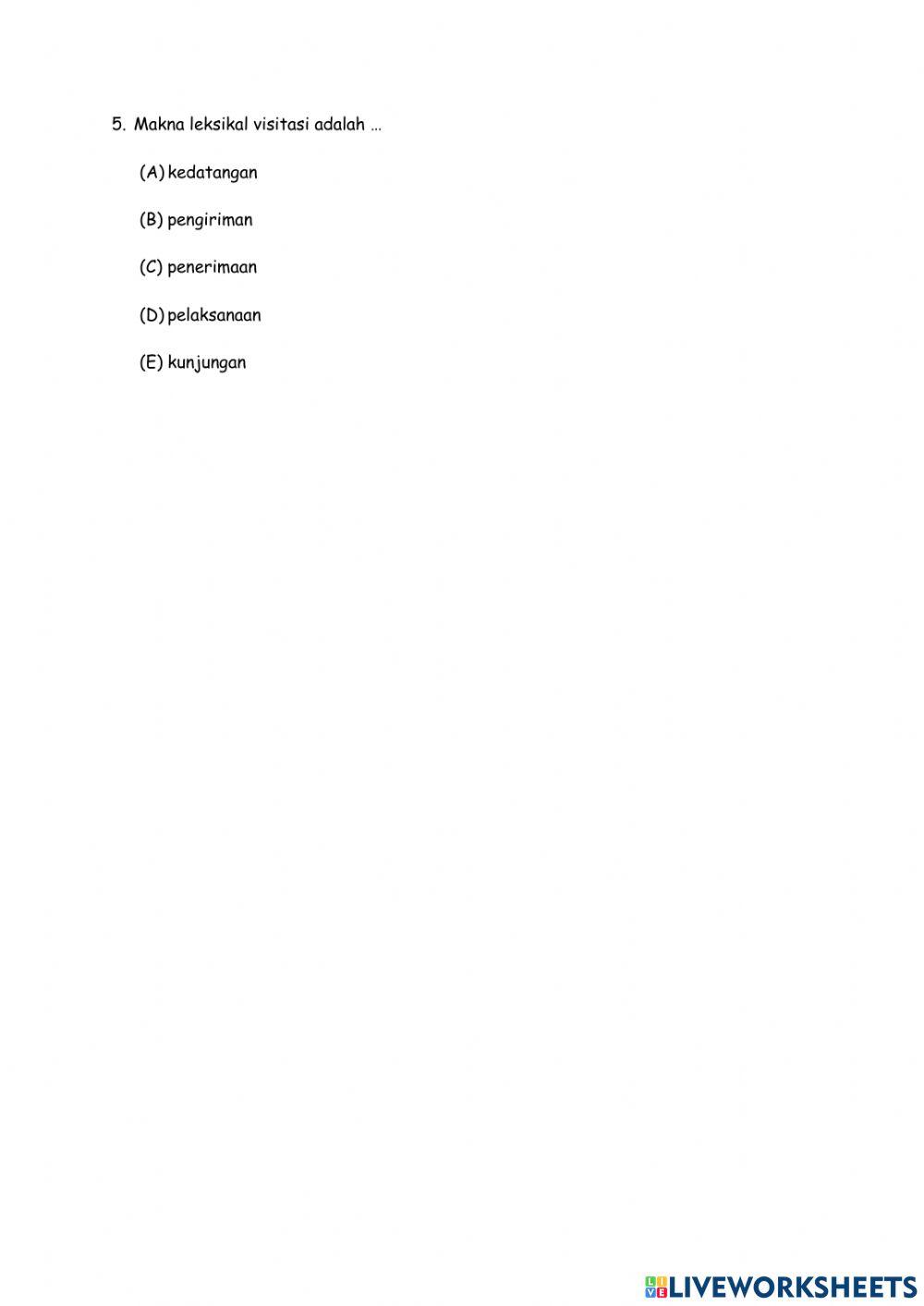 Post test bahasa indonesia