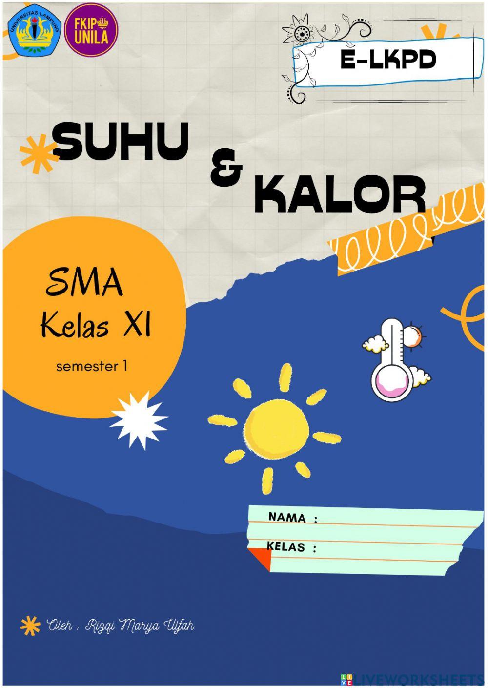 Lkpd suhu dan kalor