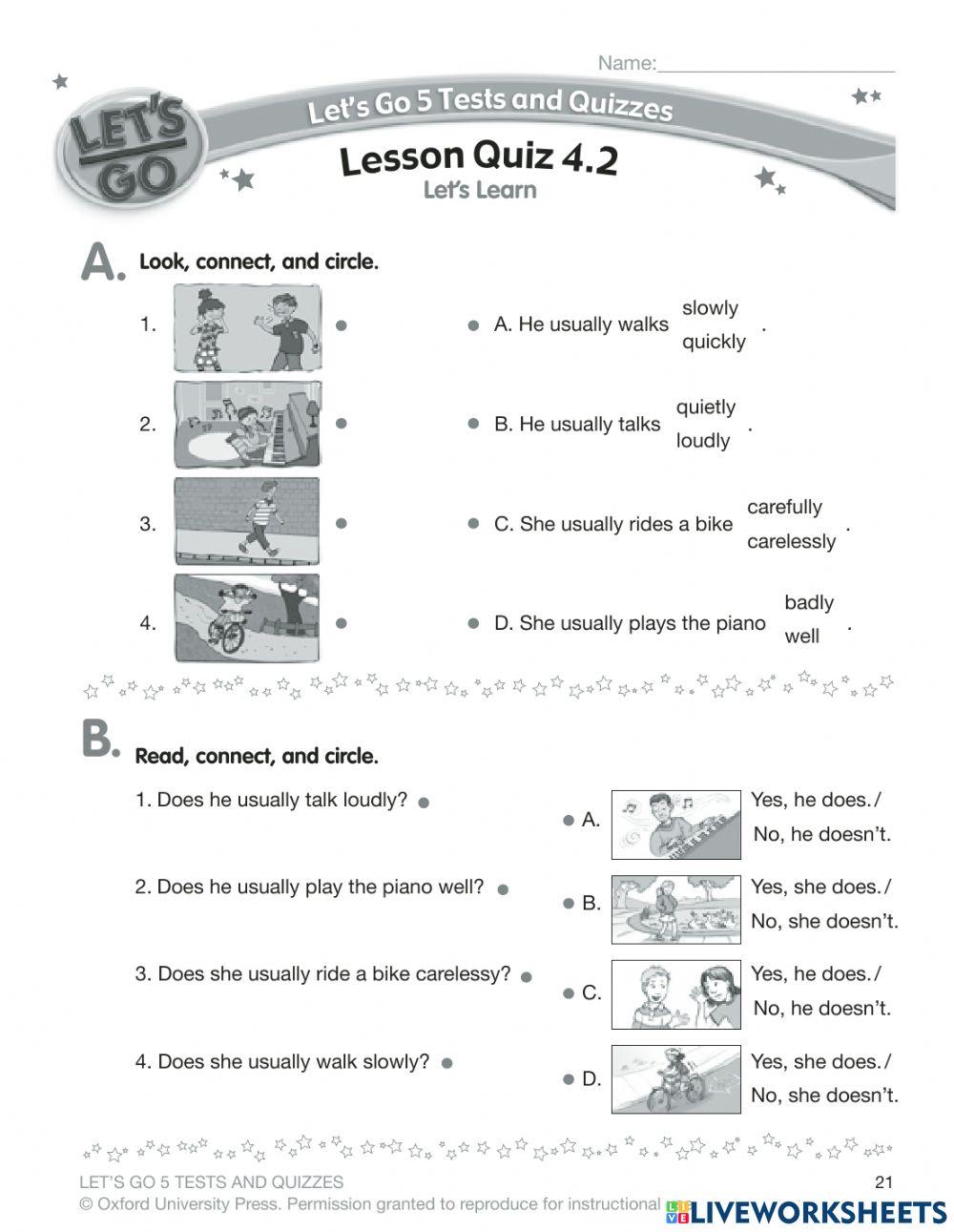 LG5-U4 lesson quiz