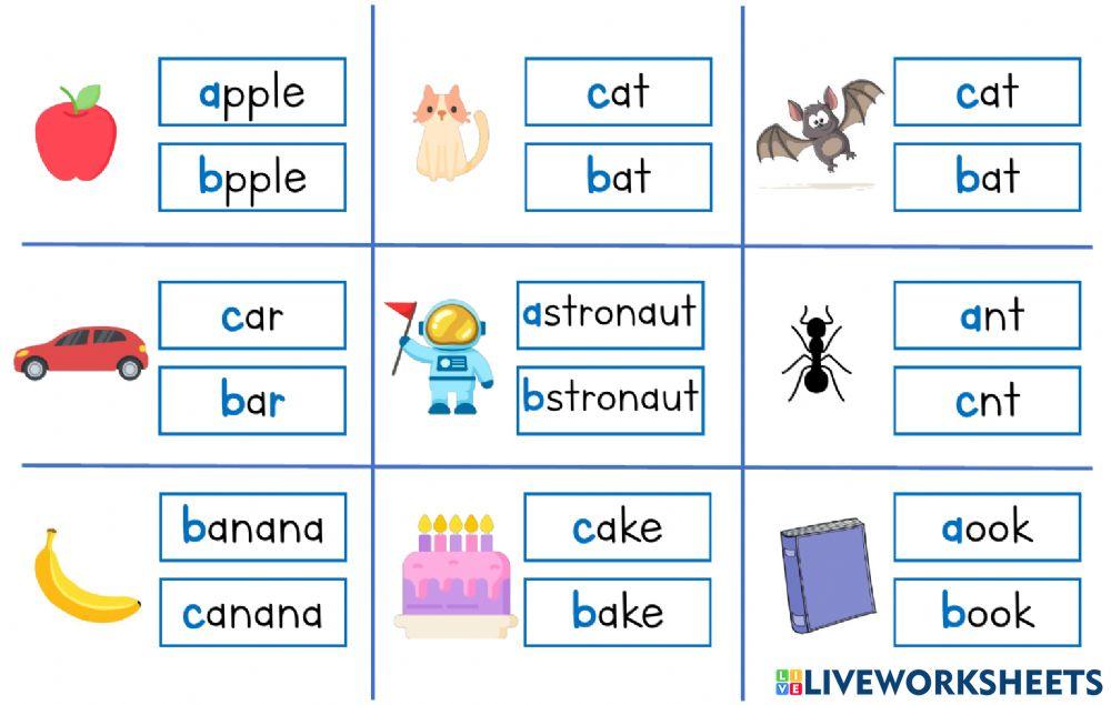 Letters a,b,c Letters a,b,c