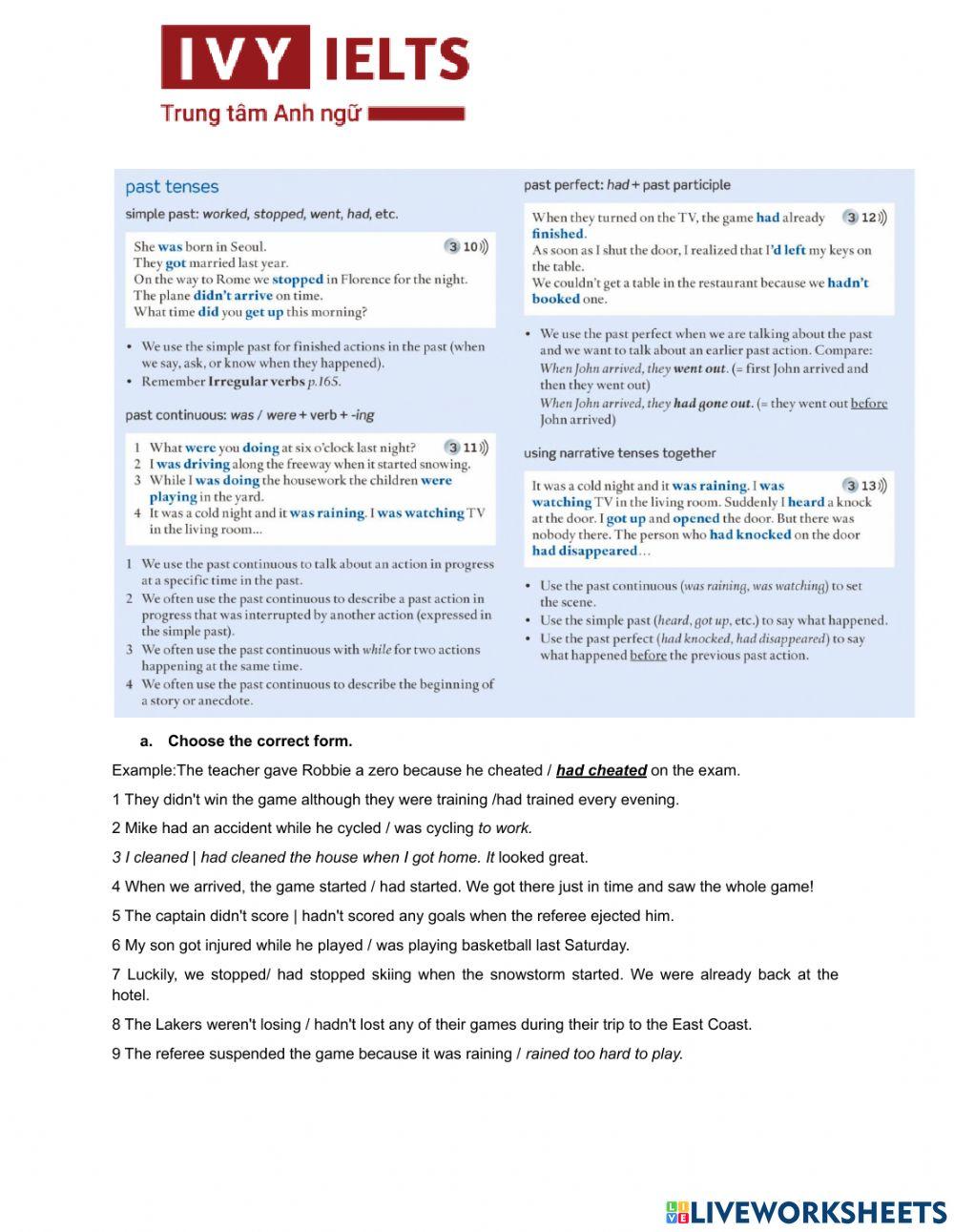 ST1- b7- checking grammar