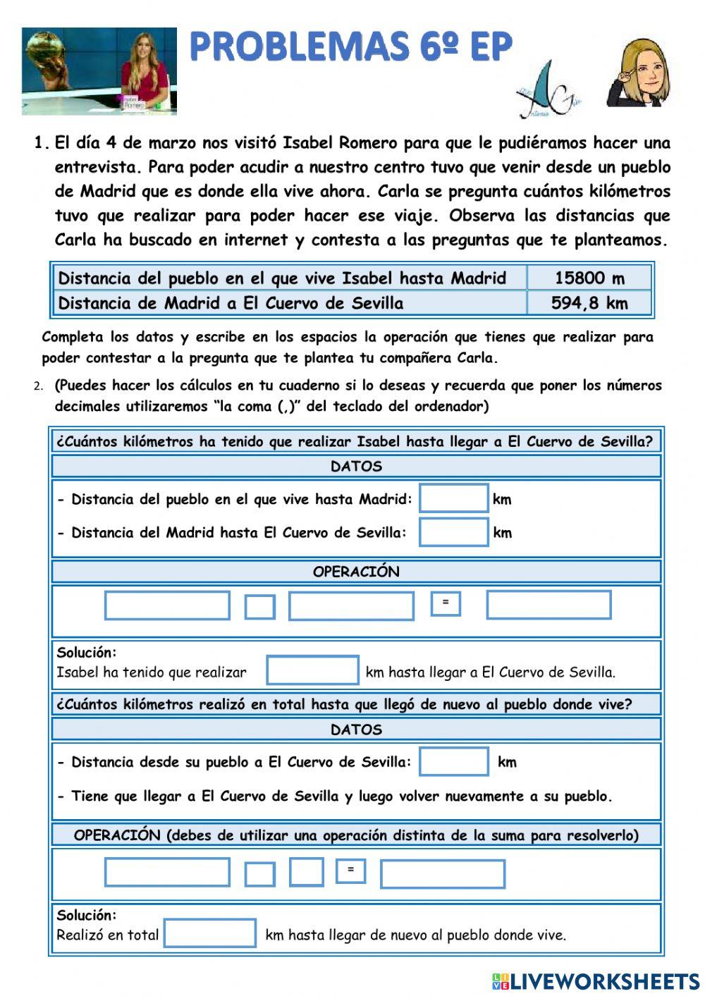 Problemas isabel romero