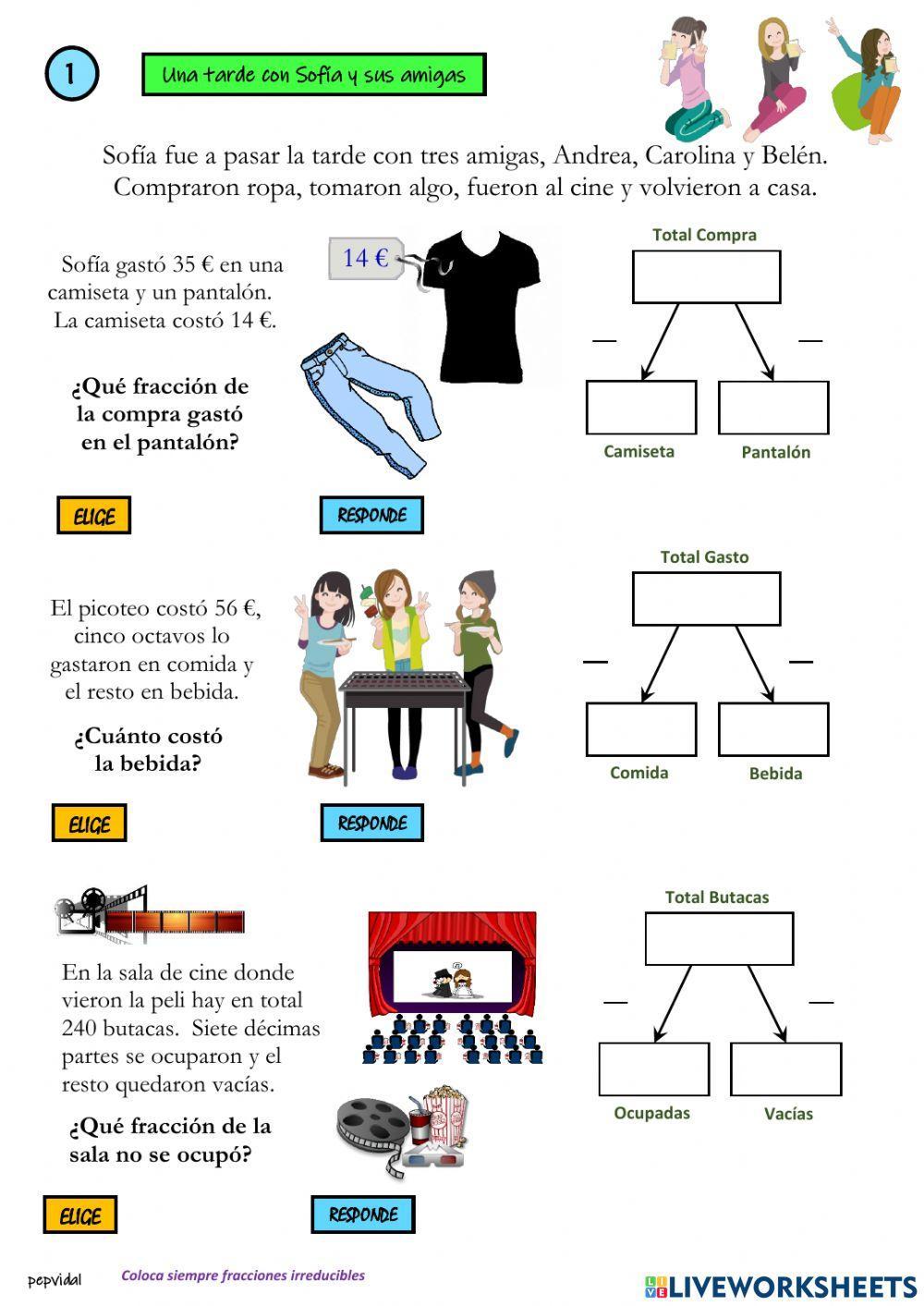 Fracciones Problemas Sencillos (1)