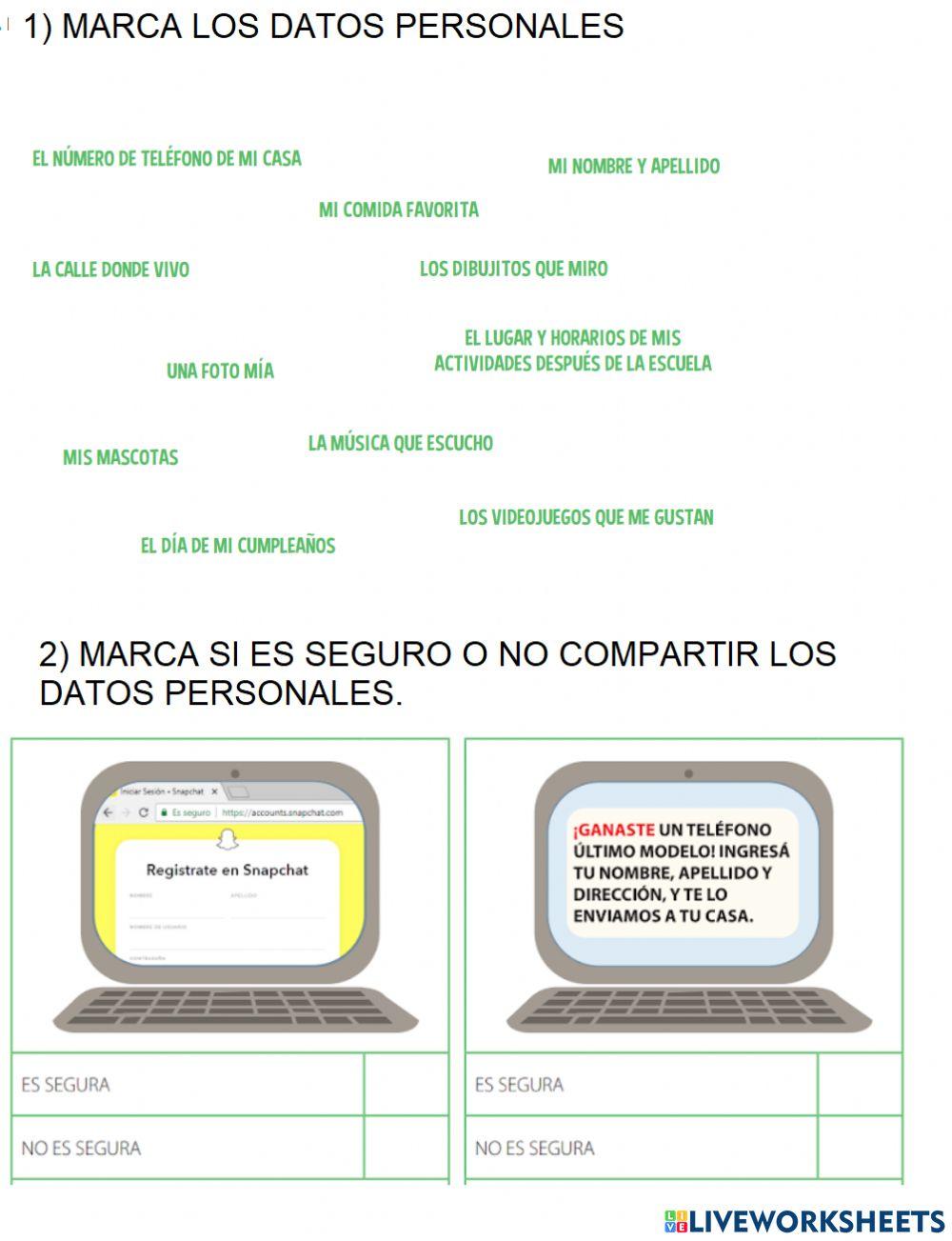 A PROTEGER LOS DATOS PERSONALES