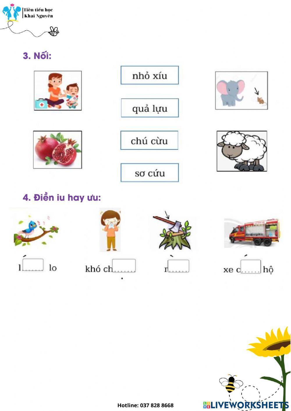 Bài 16 êu,iu,ưu-Luyện tập