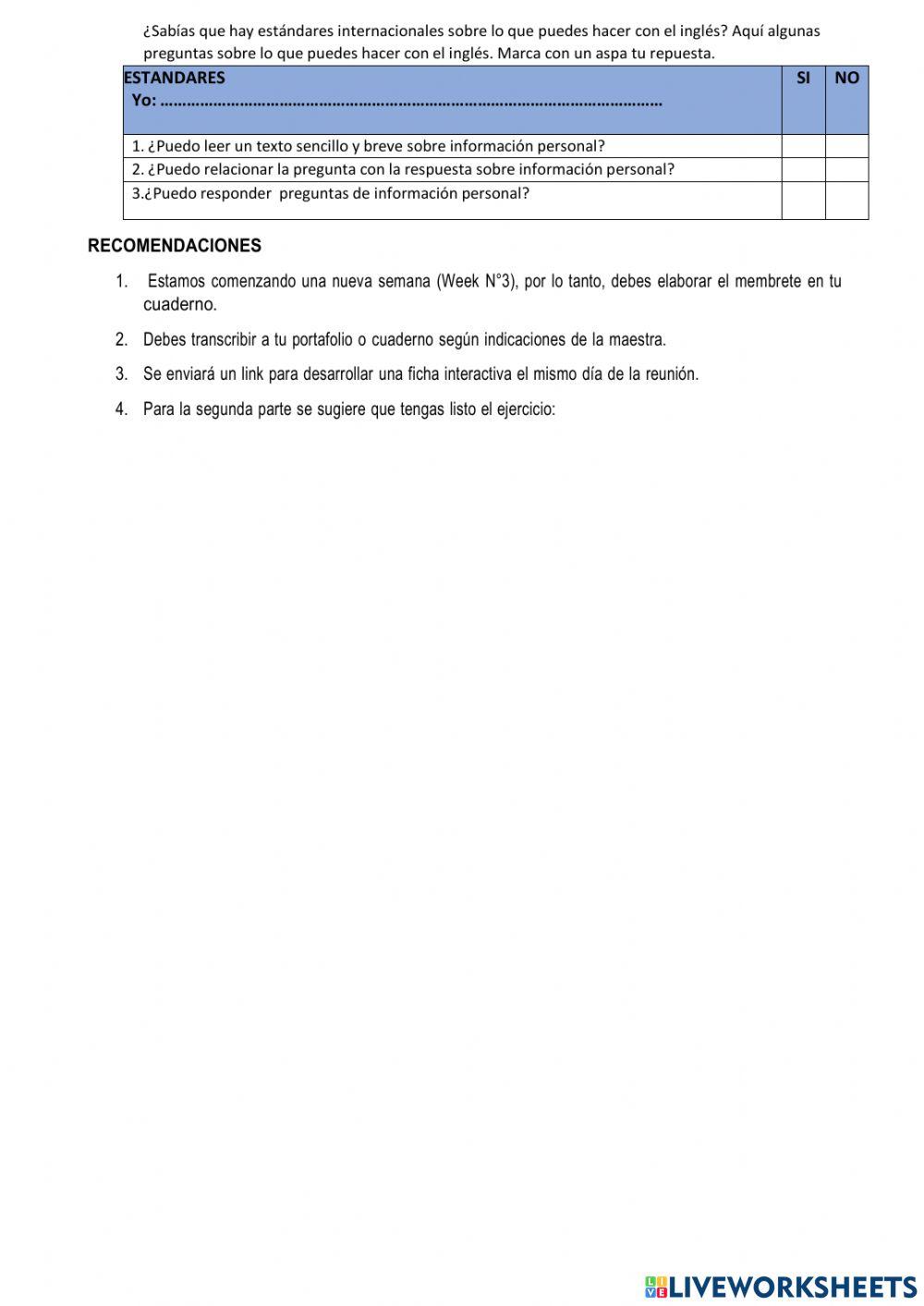 Personal Information