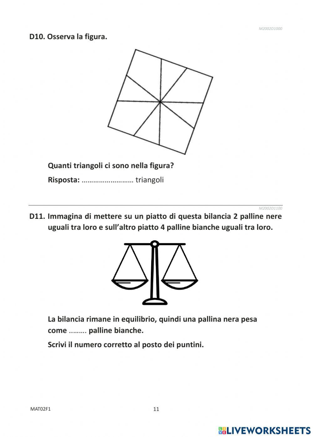 Invalsi Matematica 2021 Parte 1