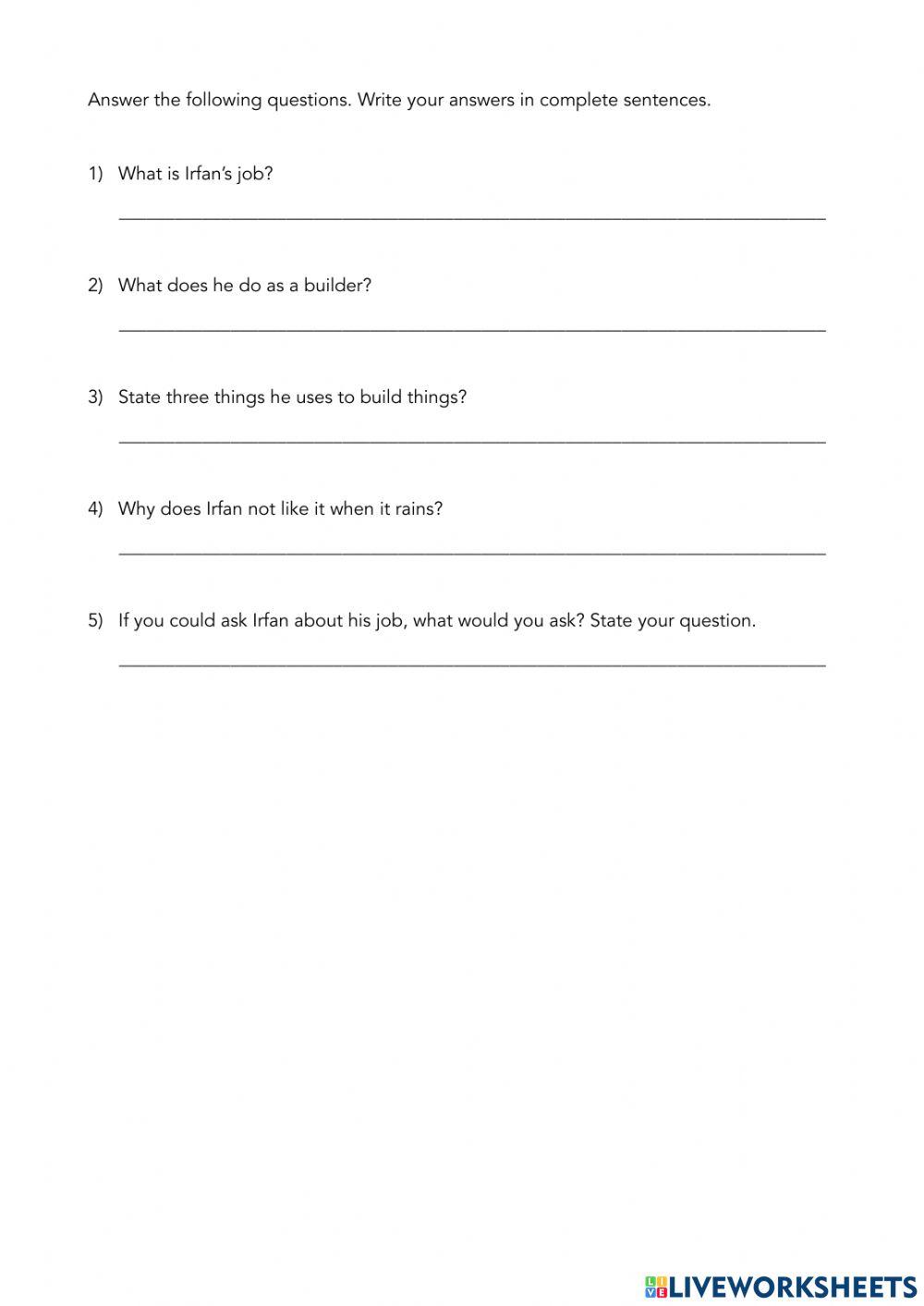 Reading Comprehension