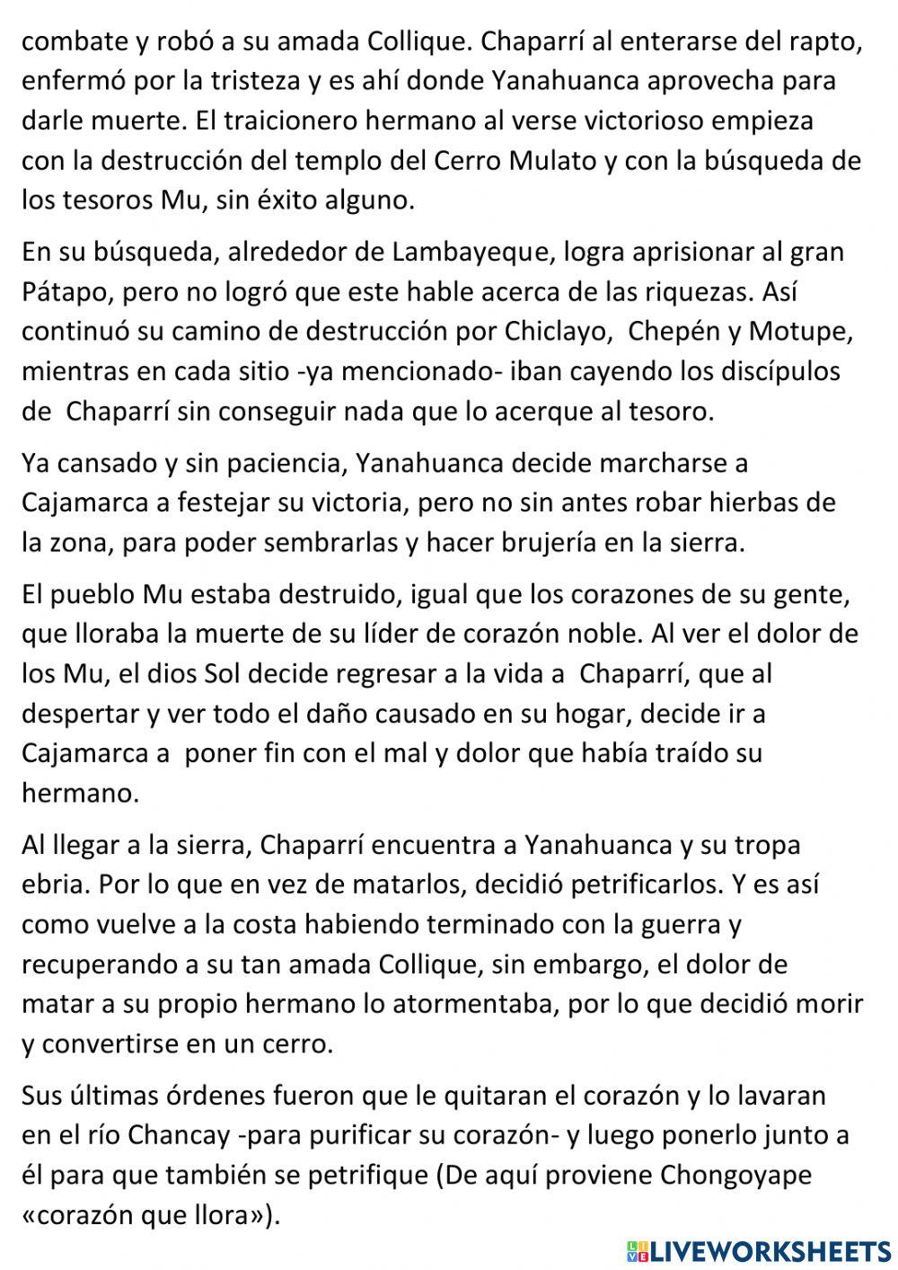 5° DE PRIMARIA PLAN LECTOR LA LEYENDA 