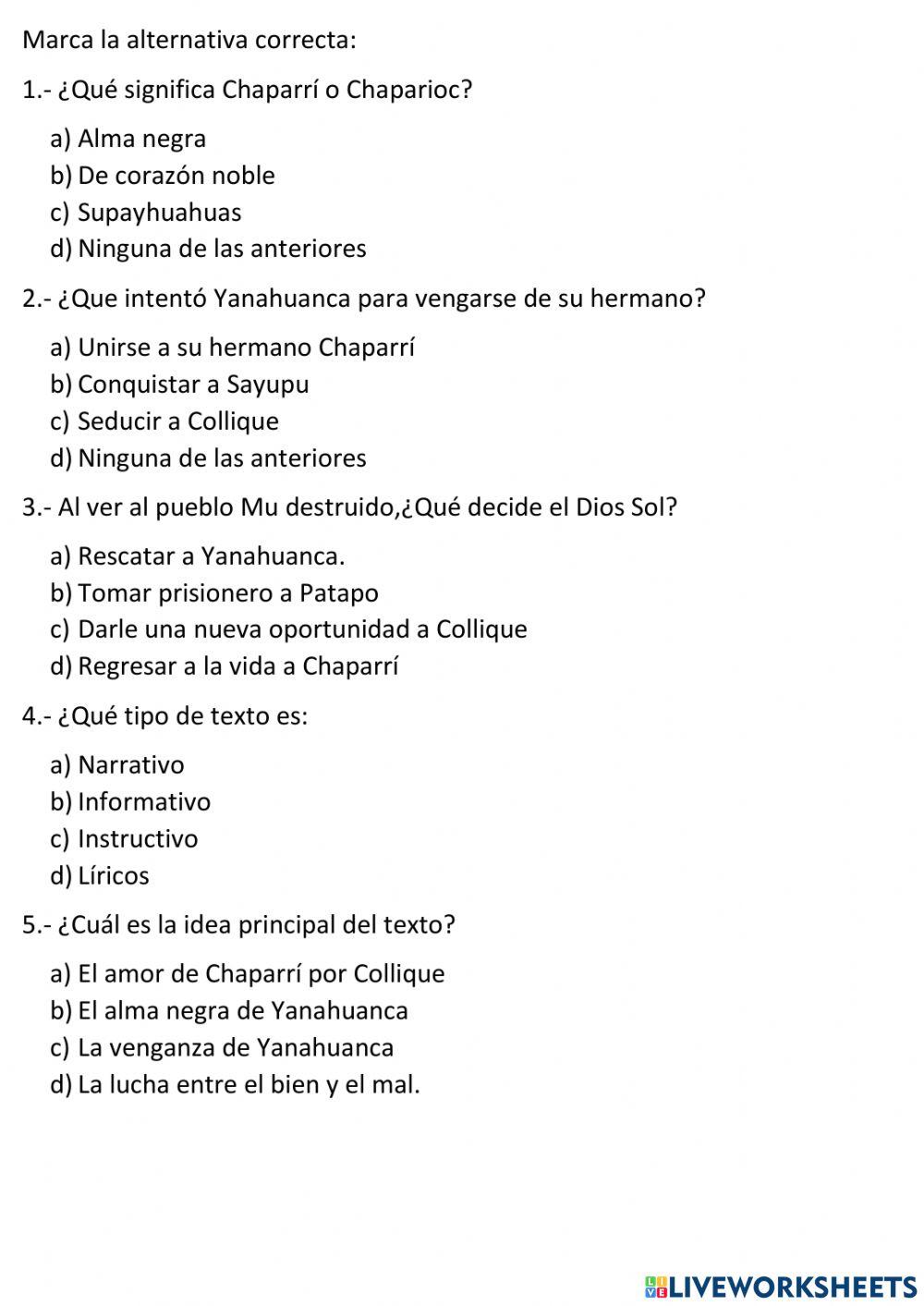 5° DE PRIMARIA PLAN LECTOR LA LEYENDA 