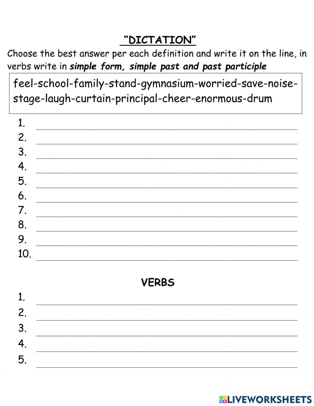 DICTATION APR 1st  VOC 25