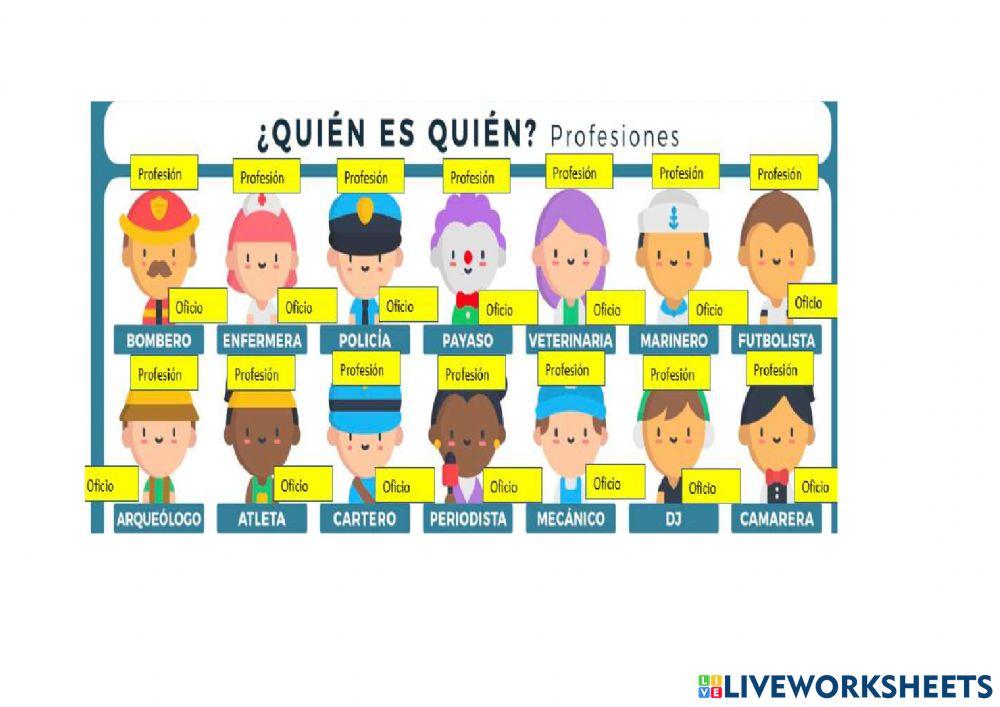 Profesiones u oficios