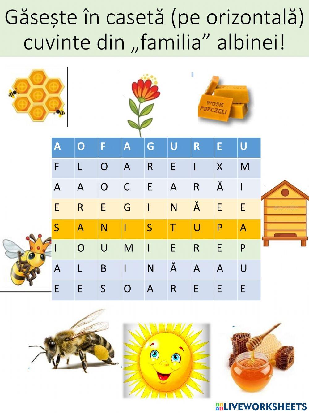 Câmp semnatic albină