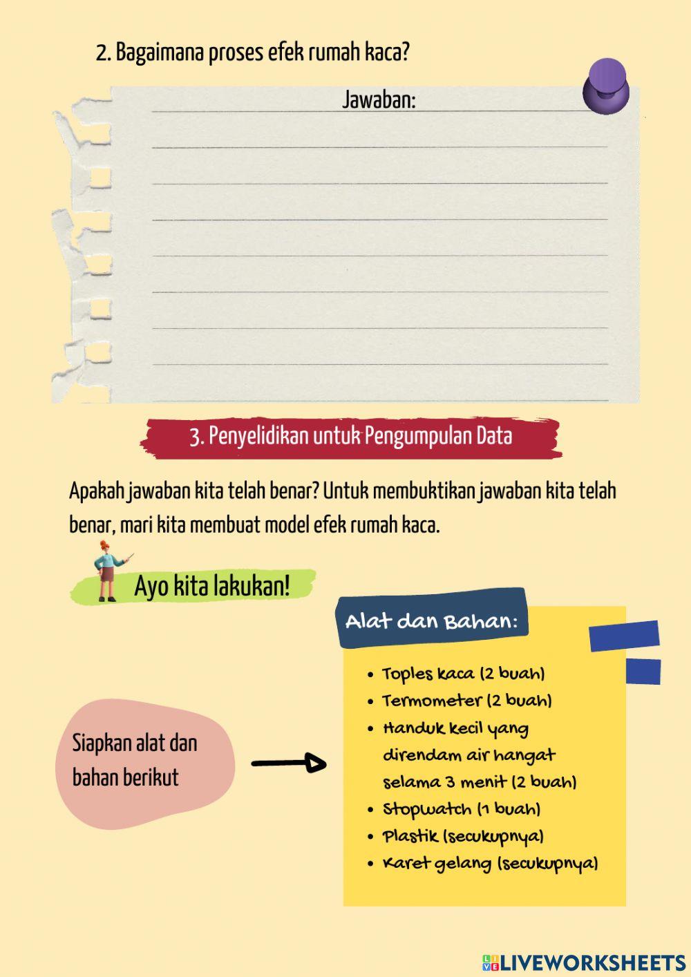 LKPD 1 - Pemodelan Efek Rumah Kaca
