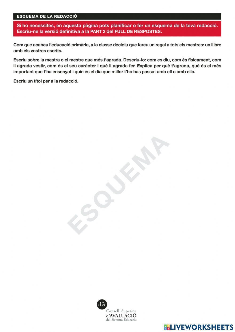 Competències bàsiques català 6è