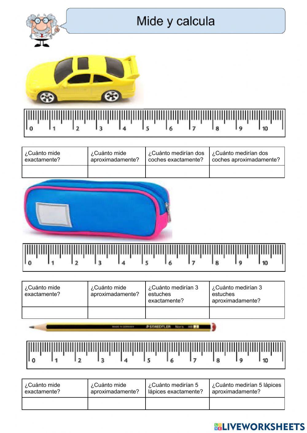 Mide y aproxima
