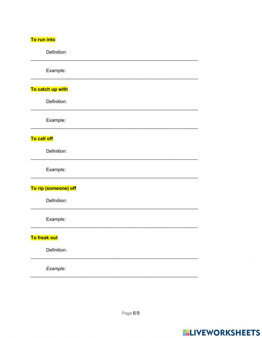 Business english - phrasal verbs