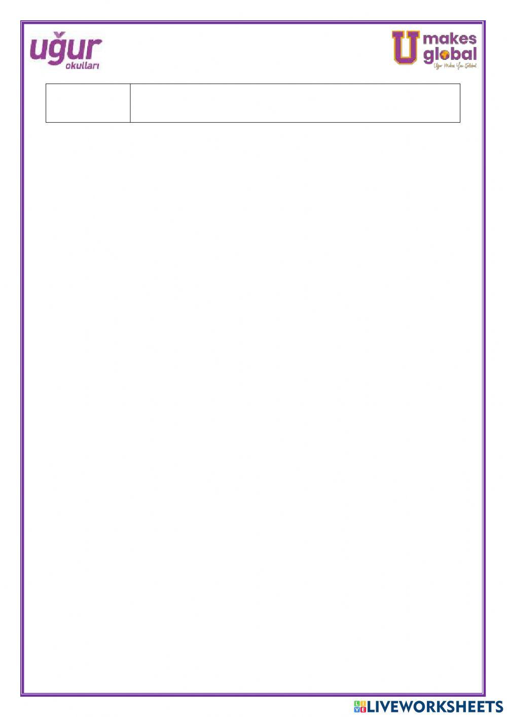 Görsel Sanatlar-3.Sınıf-18-22 Nisan