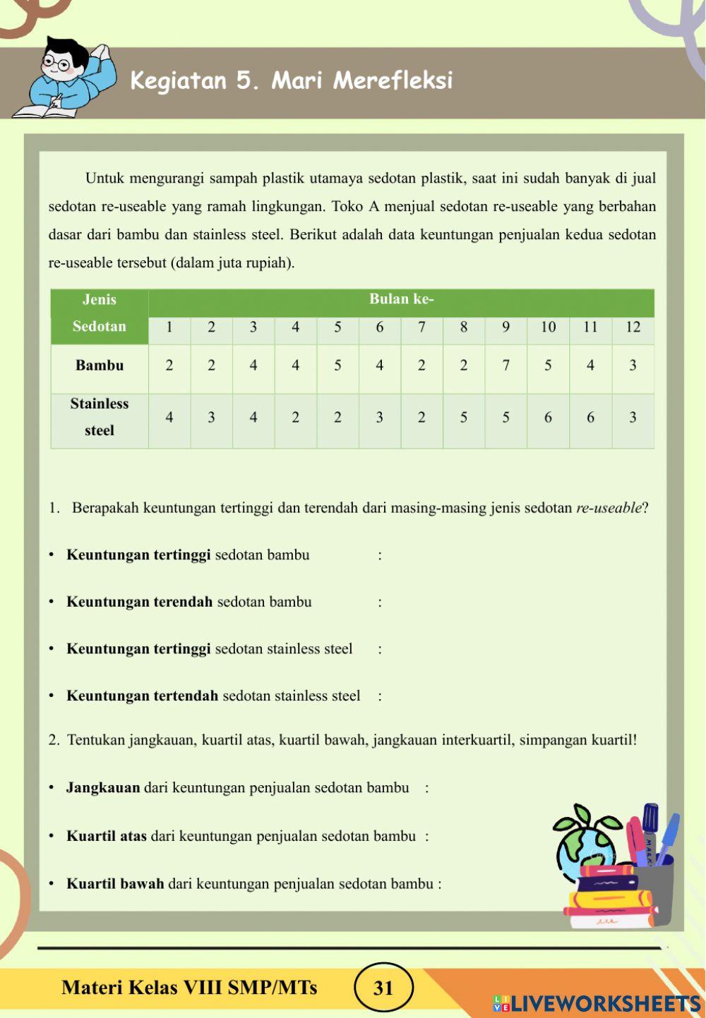 Statistika Kelas VIII SMP bagian 6